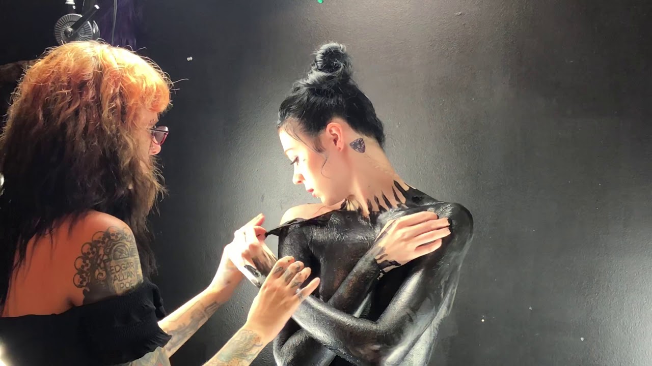 Body latex starting the peel!