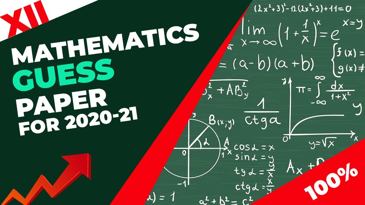 XII Second Year Mathematics | Guess (Target) Paper | Board Exams | 100 % Guarantee In saah'Allah