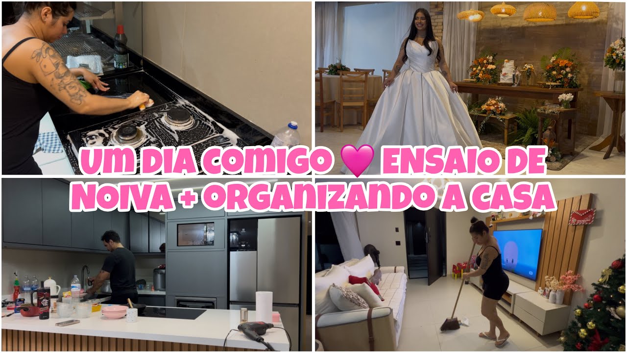 FIZ O ENSAIO DE NOIVA 😍 ORGANIZANDO A CASA NA MADRUGADA + VAMOS FAZER UM JARDIM ❤️