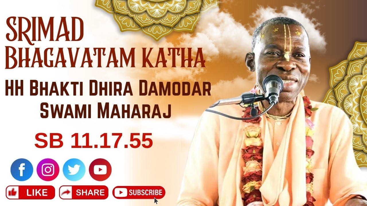 SB 11.17.55 | 10th Feb 2026 | HH Bhakti Dhira Damodar Swami Maharaj