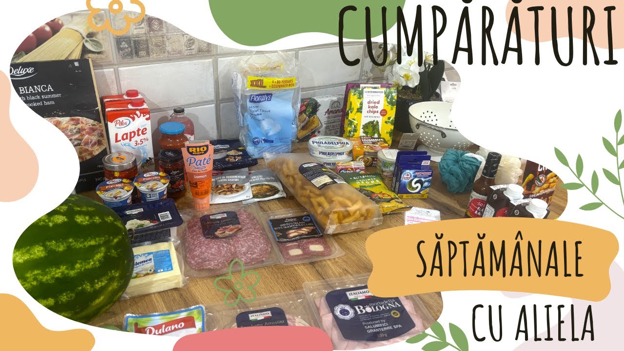Cumpărăturile săptămânale, cu 708 lei 🛒🍕🍞🧀 | ALIELA