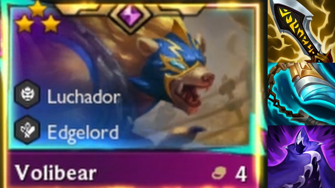 Critical strike Volibear 3 STAR ⭐⭐⭐| Teamfight Tactics Set 15