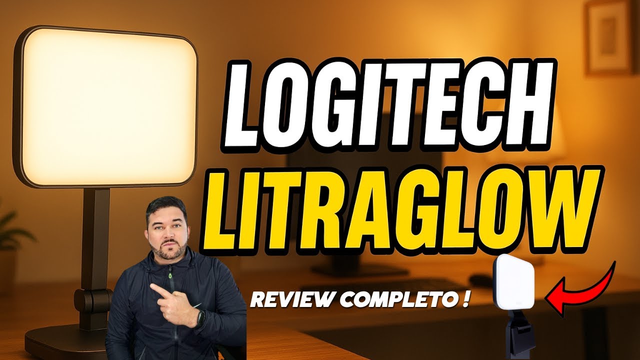 ADEUS Ring Light? Testei a Logitech Litra Glow para Criadores de Conte&uacute;do!
