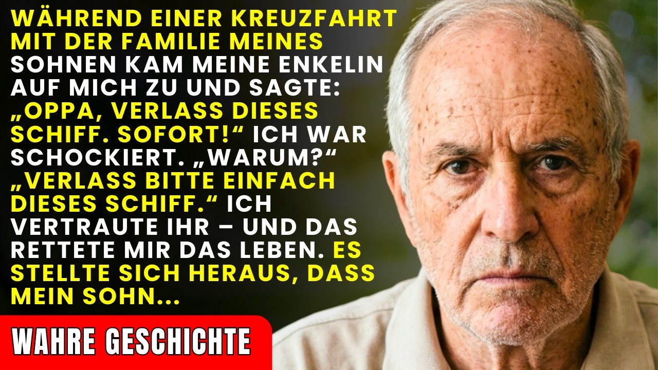 Meine Enkelin flüsterte: 'Verlass das Schiff jetzt' – was sie wusste, schockierte mich