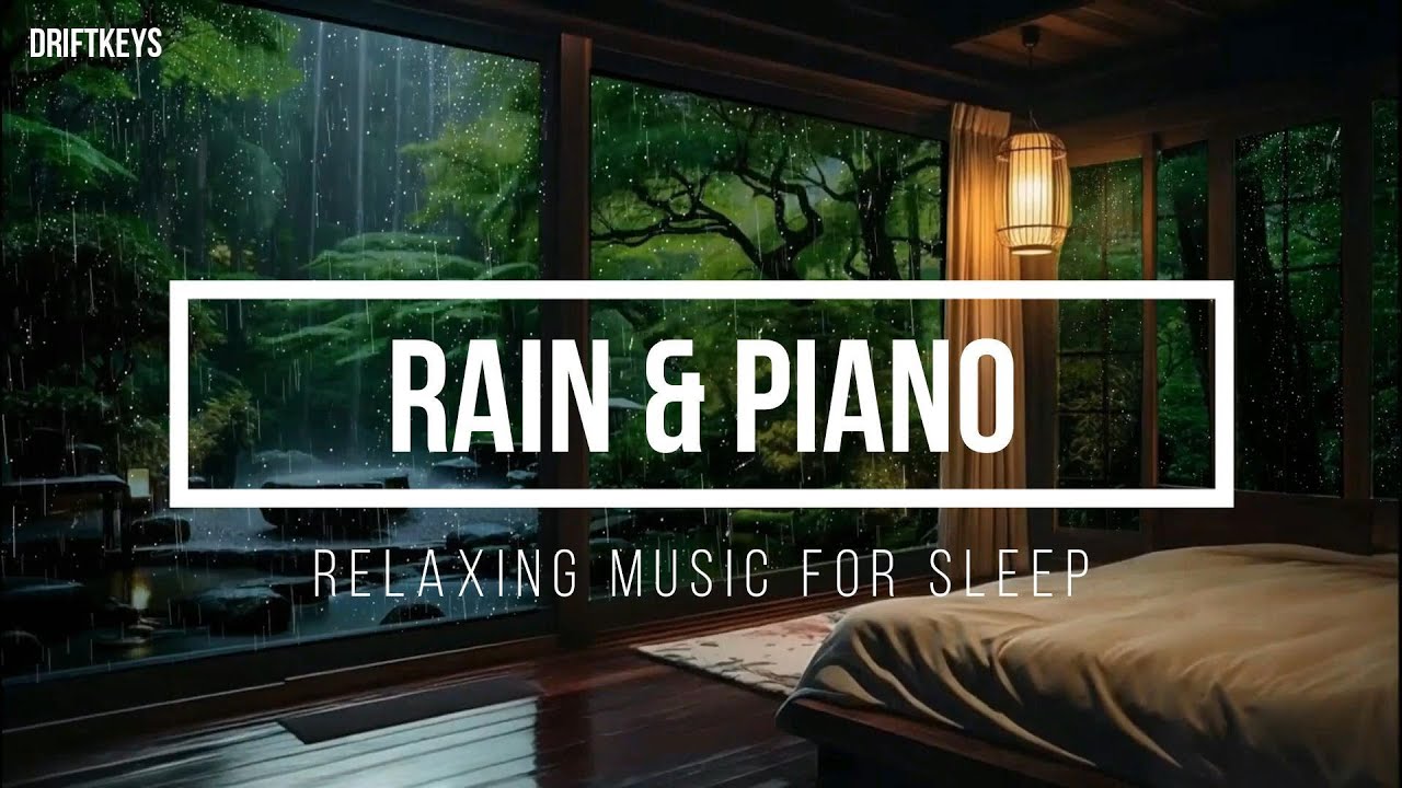 FALL INTO SLEEP INSTANTLY - Deep Sleep, Soft Rain & Piano Music to Release Stress