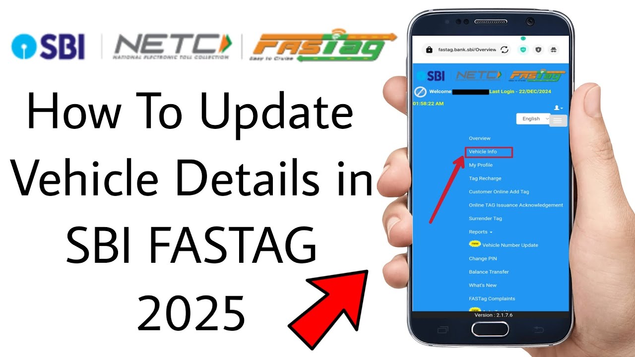 How To Update Vehicle Details in SBI FASTAG 2025 | SBI Fastag Update Vehicle Number