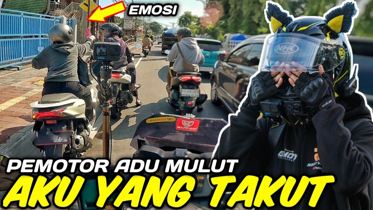 NIAT INGIN MELERAI PEMOTOR DI JALAN MALAH JADI TAKUT SENDIRI