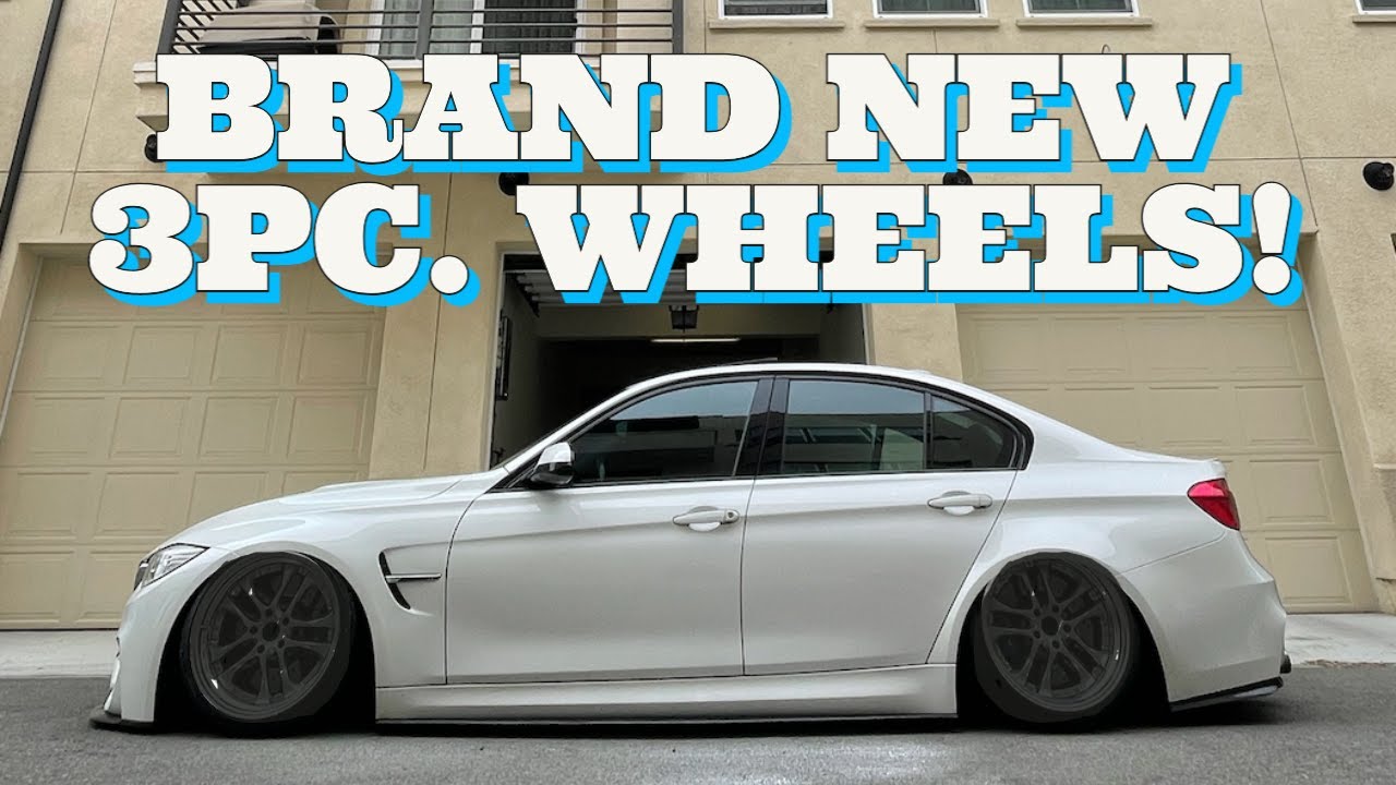 MY BAGGED/STANCED BMW M3 GETS BRAND NEW CUSTOM 3PC. WHEELS... AGAIN!