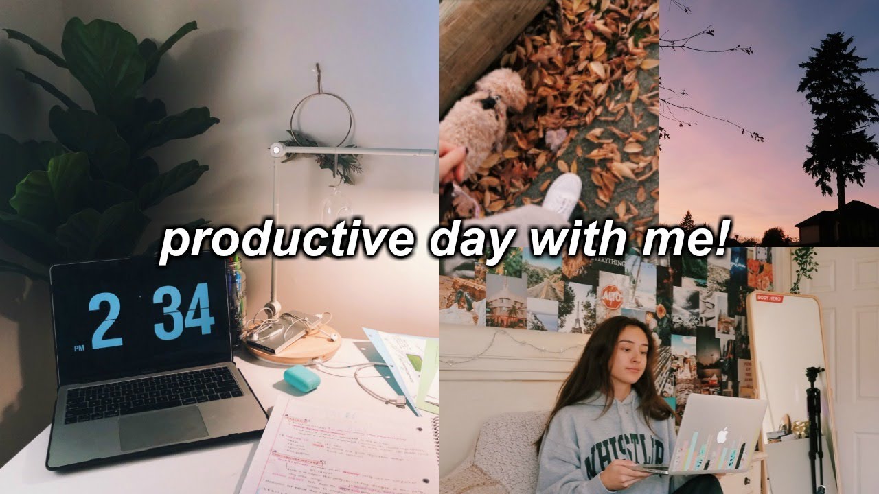 PRODUCTIVE DAY WITH ME! study with me!