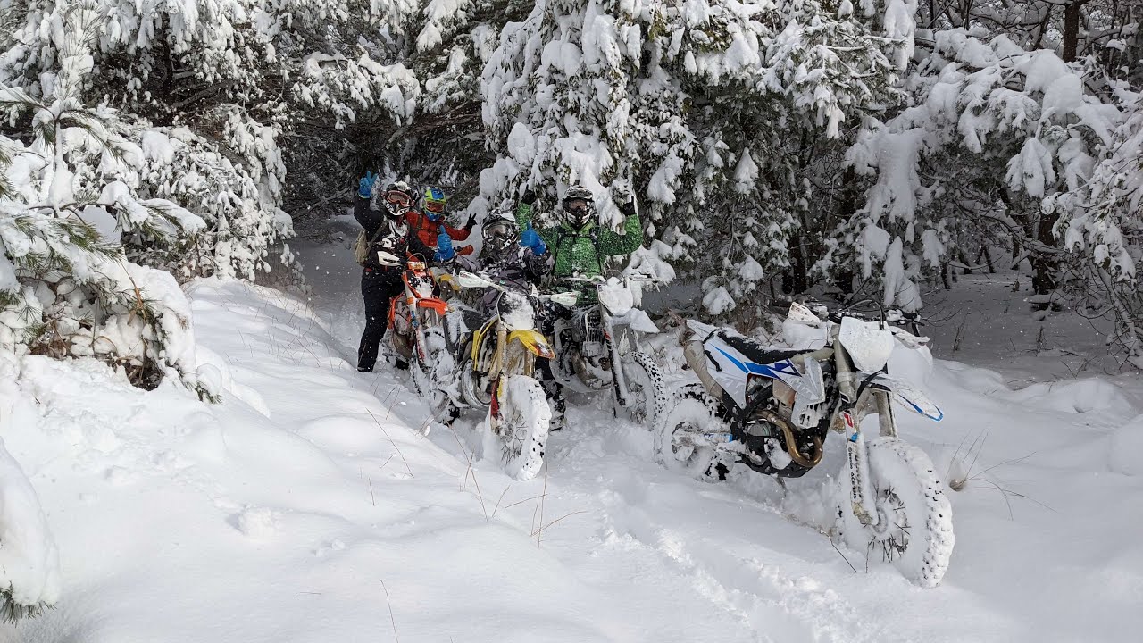 バイクで雪中行軍！？part1