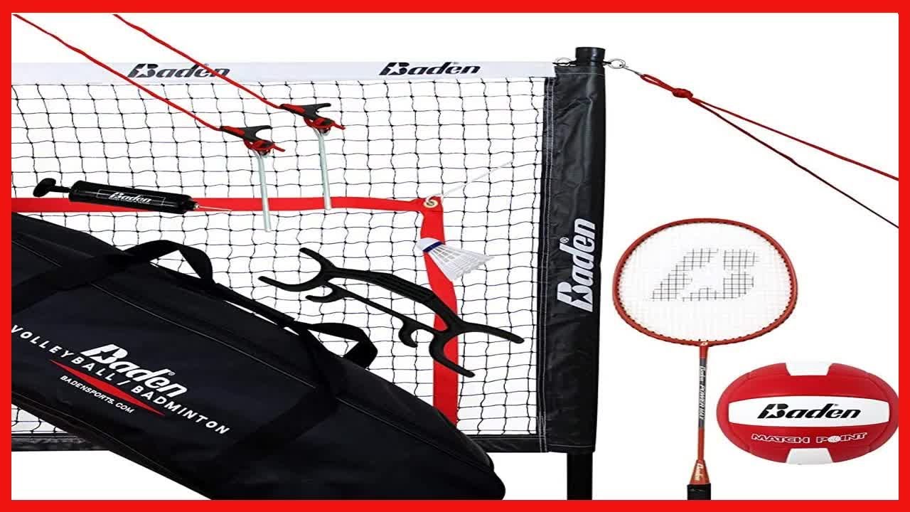 Baden Champions Volleyball Badminton Combo Set