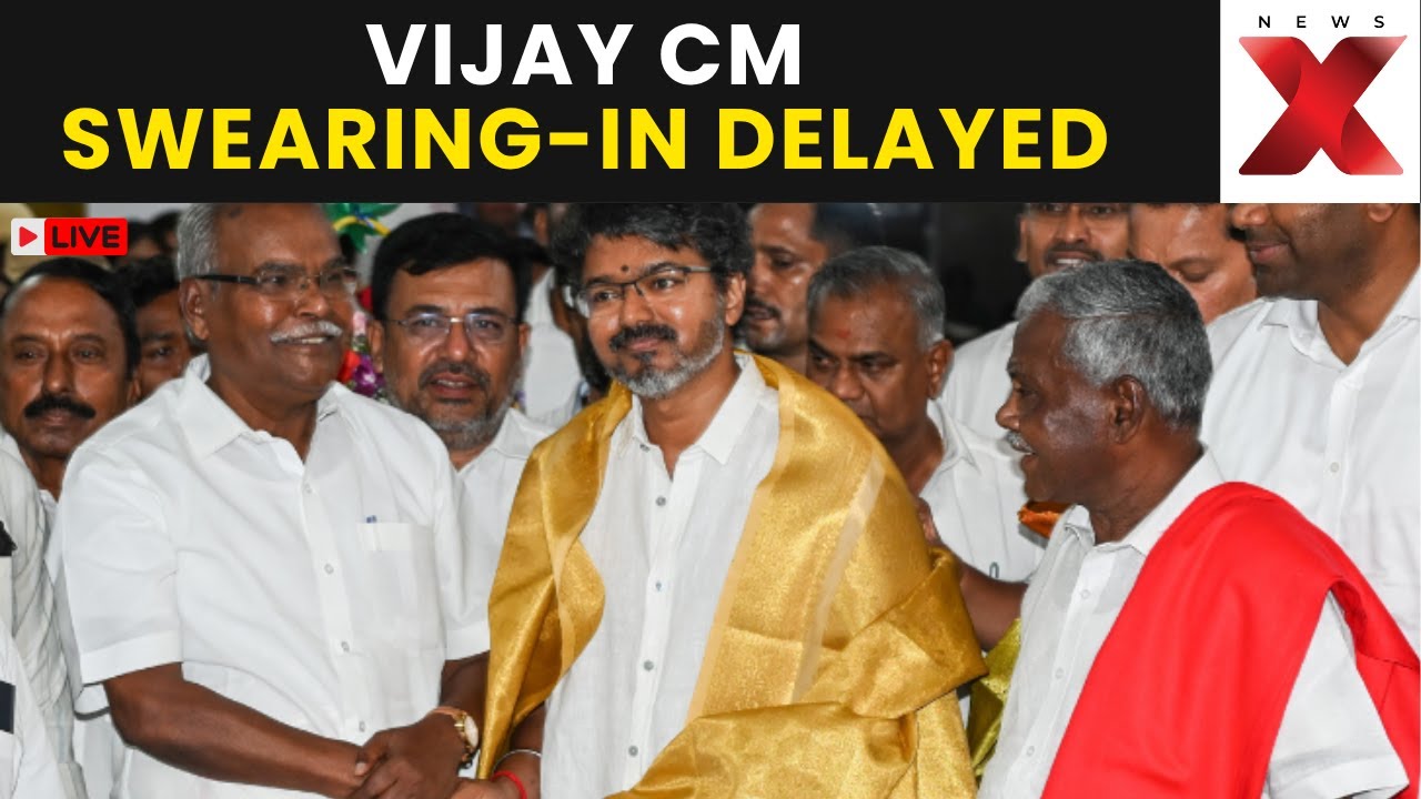 Vijay CM Swearing-In Delayed LIVE | Shock Delay In Vijay&rsquo;s Tamil Nadu Oath Ceremony