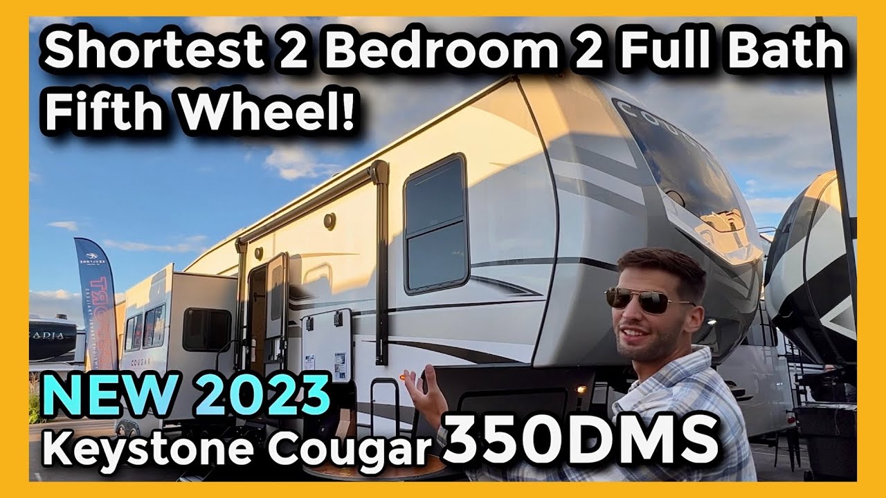 2023 Keystone Cougar 350DMS | Shortest 2 Bedroom 2 Full Bathroom Fifth Wheel RV!