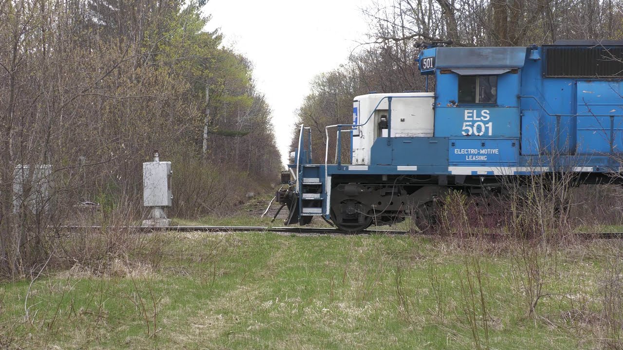 4k - Chasing the Escanaba & Lake Superior Railroad (E&LS) with ELS 501