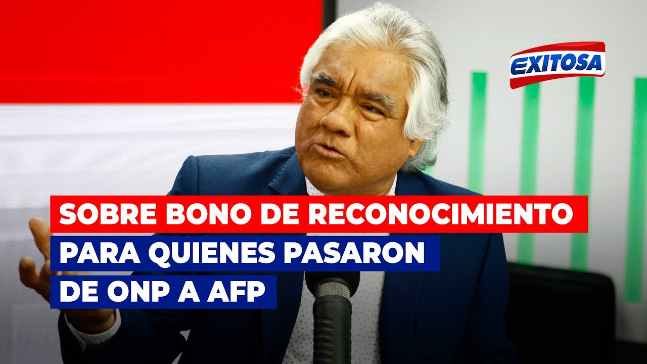 🔴🔵Bustamante: Congreso aprobó bono de reconocimiento para quienes pasaron de ONP a AFP