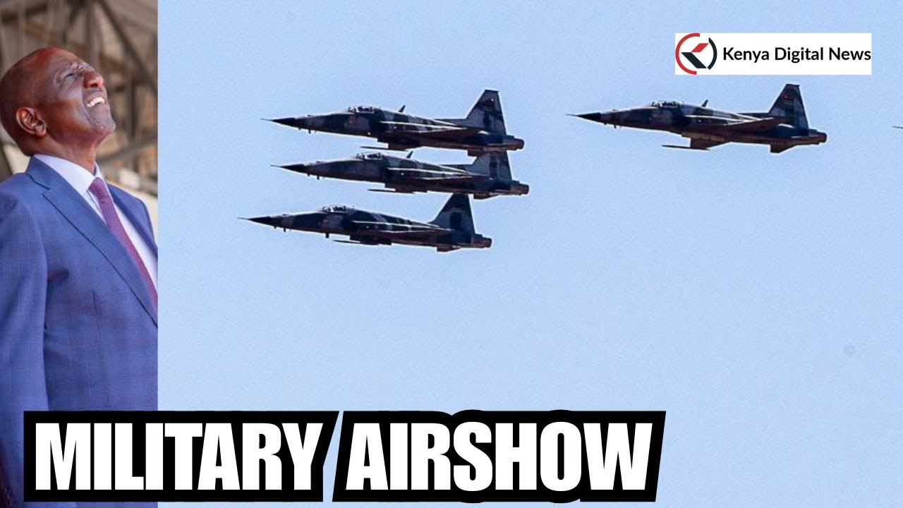 Watch the Amazing Military Airshow During Mashujaa Day 2025 Celebrations at Ithookwe Stadium, Kitui