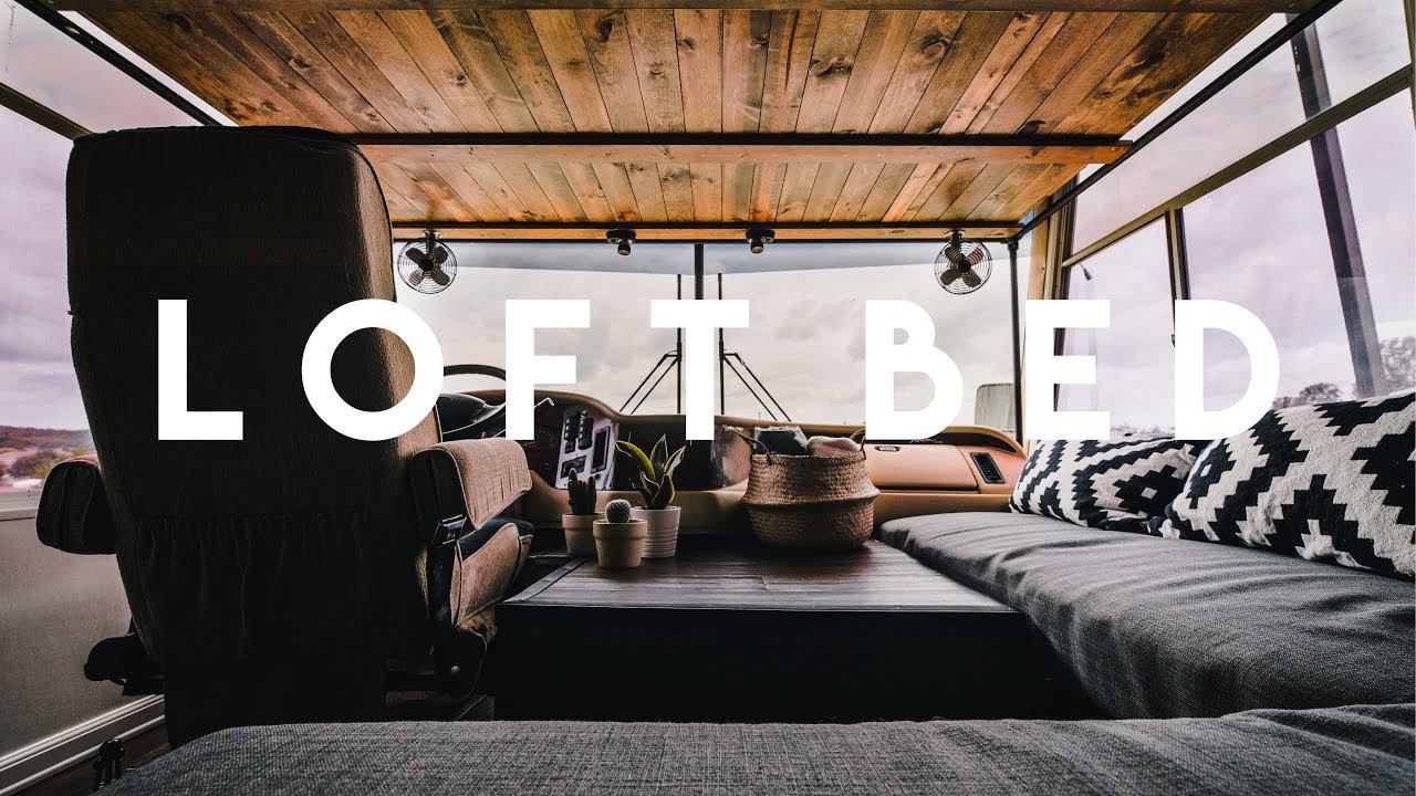 DIY Over Cab Loft Bed in a Class A Motorhome