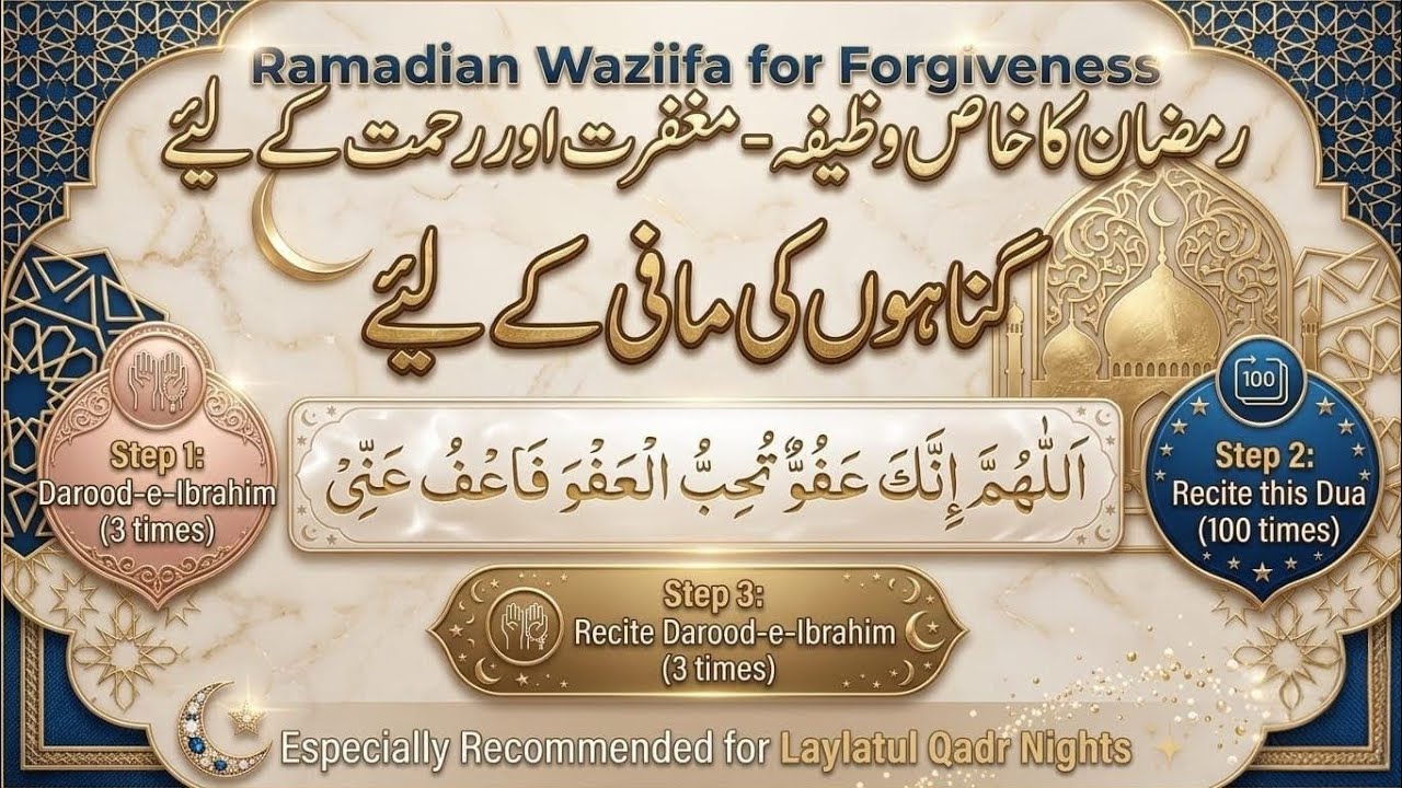 “Ramadan Secret Dua for Forgiveness | Read 100 Times Tonight”
