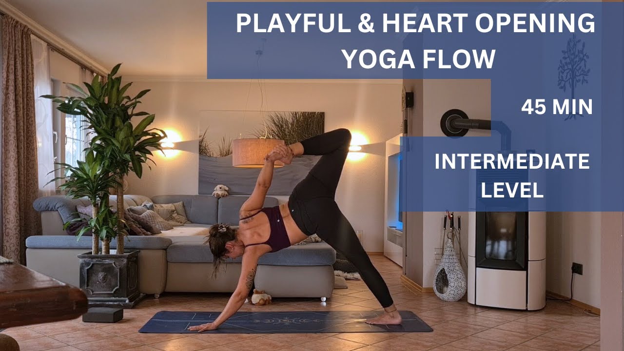 45 min PLAYFUL YOGA FLOW︱HEART OPENING BINDS︱LEVEL INTERMEDIATE