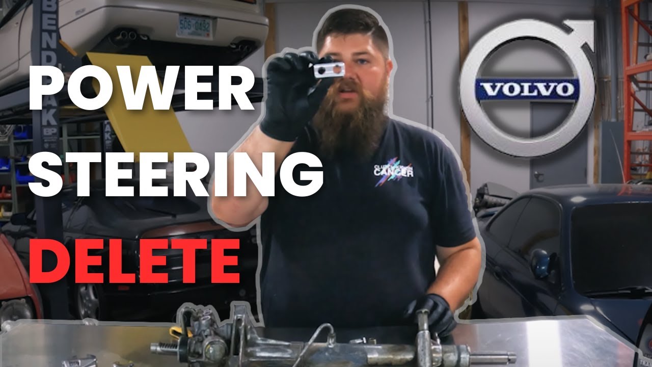Volvo 200/700/900 Power Steering Delete Kit (@garagistic BMW E30/36/Z3 Block) | EVG Garages