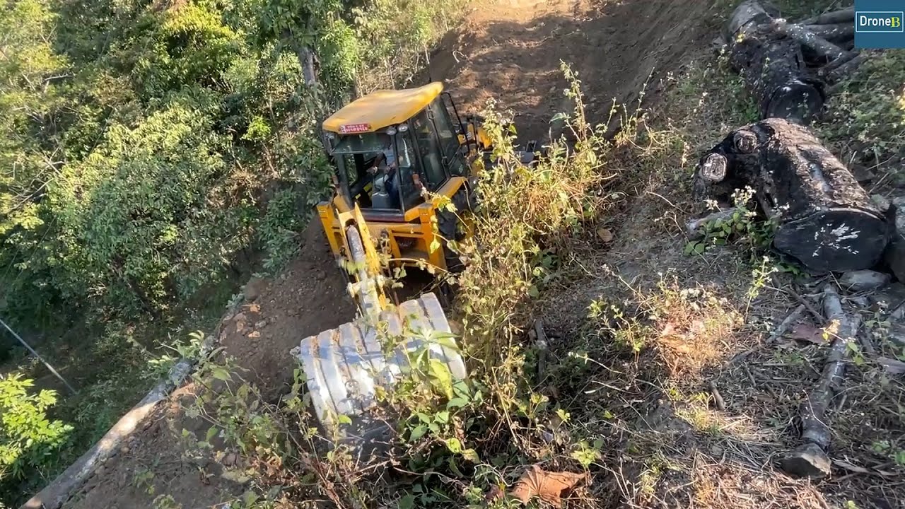 Hillside Road Extension with JCB Backhoe