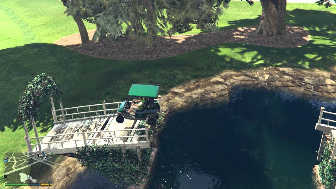 GTA 5 Stunt #21 +Map Location: Los Santos Golf Club