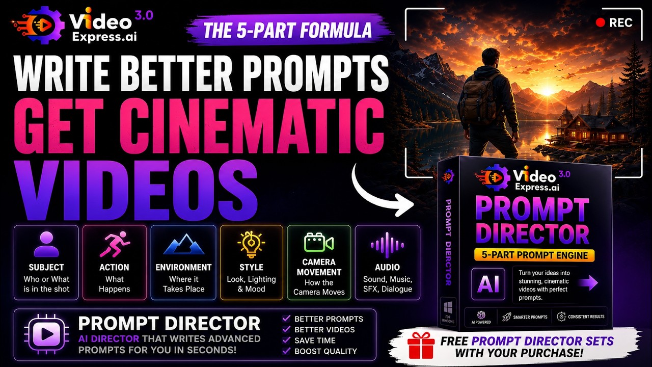 Как писать промпты как профи в Video Express AI 3.0 (кинематографичный результат)