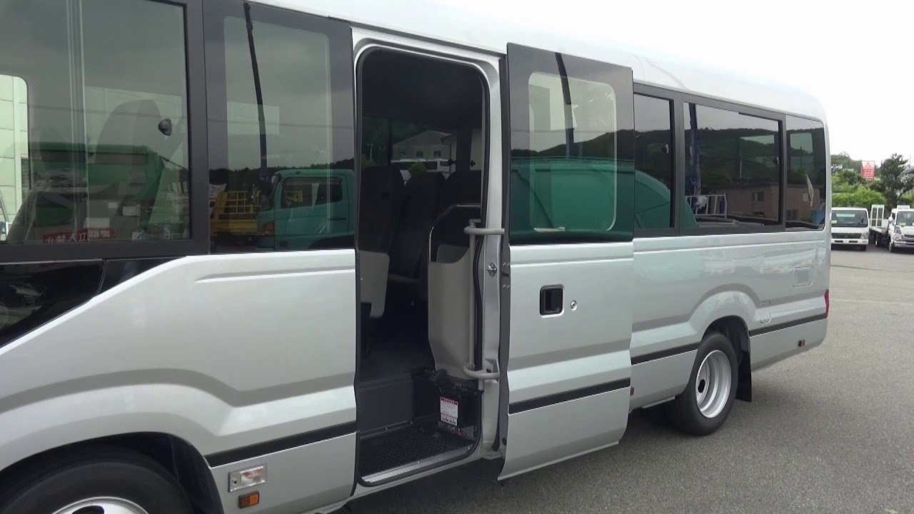 フルモデルチェンジ！ トヨタ 新型 コースター ロングGXグレード 運転席・ドア作動・エンジン