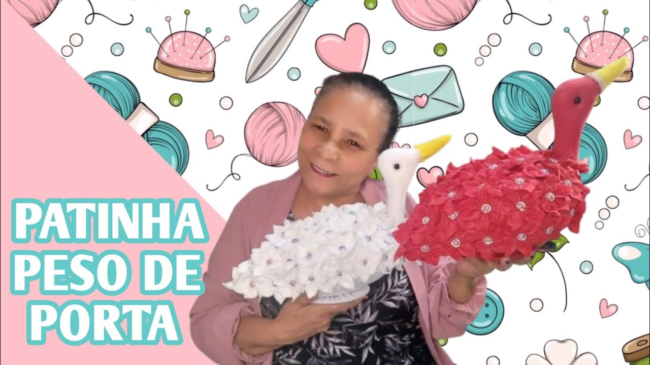 Linda patinha peso de porta amor perfeito! #artesanato