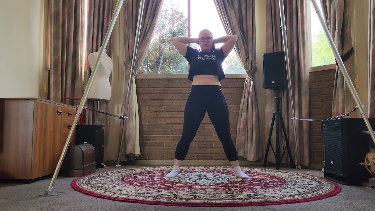 Standing oblique crunches