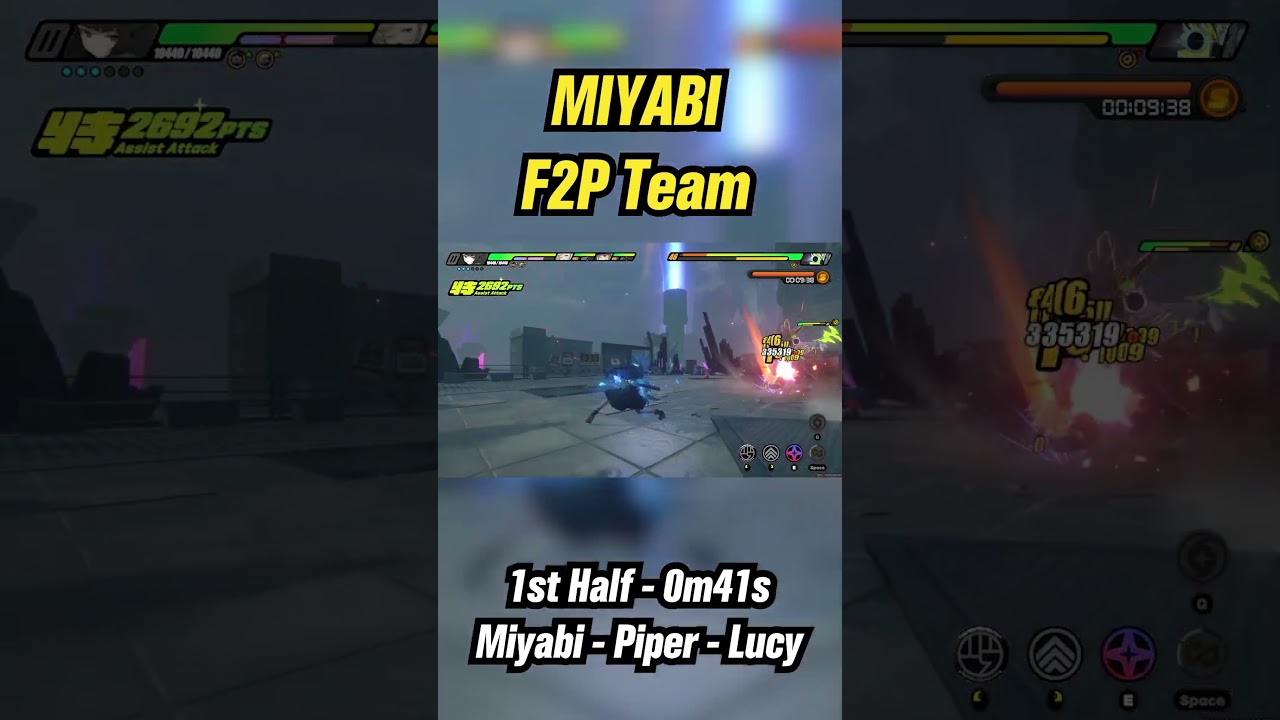 0m41s Shiyu Defense 17 - F2P Team Miyabi x Piper x Lucy #zzz #zenleszonezero #shiyudefense #miyabi