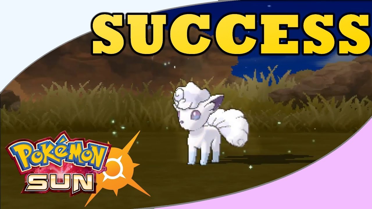 AMAZING! SHINY ALOLAN VULPIX in 127 Encounters!! | Pokemon Sun