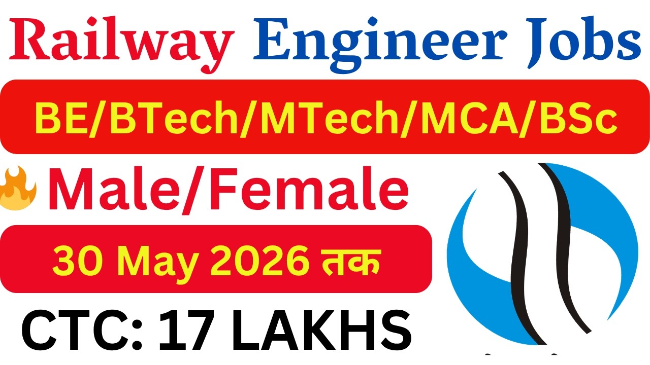 Railway New Engineer Vacancy 2026 | Latest Government Engineer Jobs | All India Technical Jobs 2026