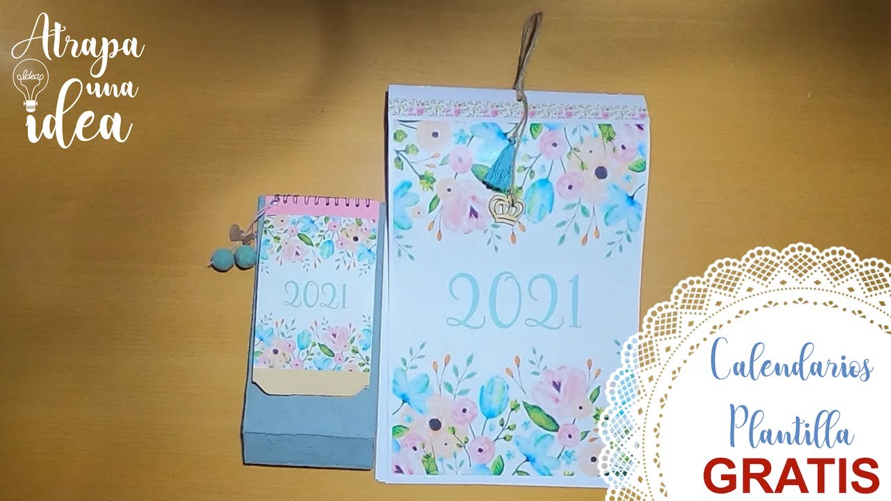 Calendarios 2021 | Plantilla Gratis | Scrap Low Cost