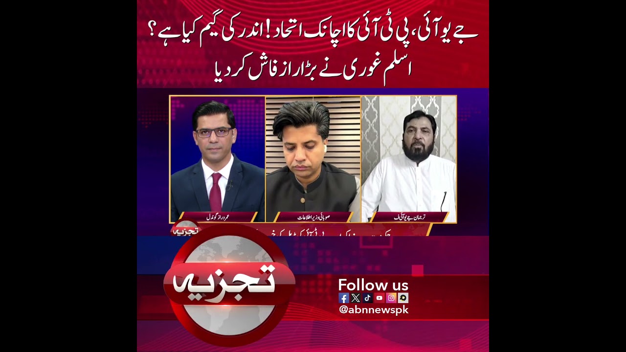 جے یو آئی، پی ٹی آئی کا اچانک اتحاد! اندر کی گیم کیا ہے؟ اسلم غوری نے بڑا راز فاش کردیا