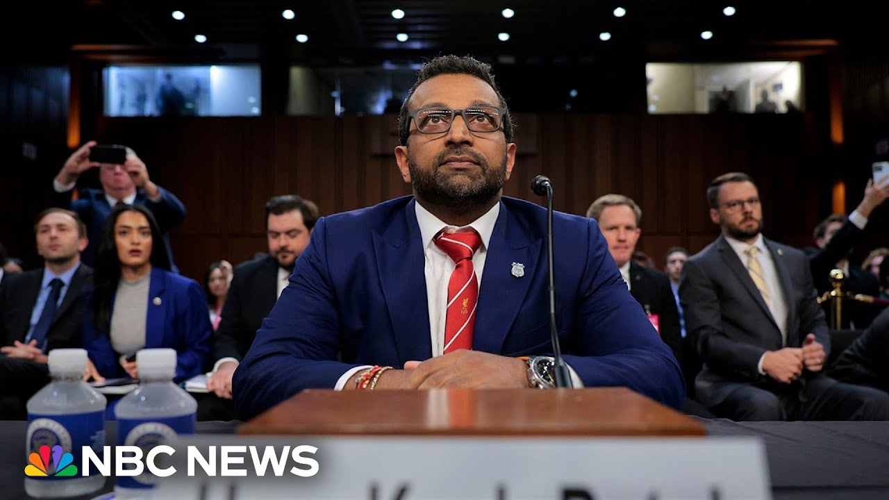 LIVE: FBI Director Patel and law enforcement officials testify at Senate hearing | NBC News
