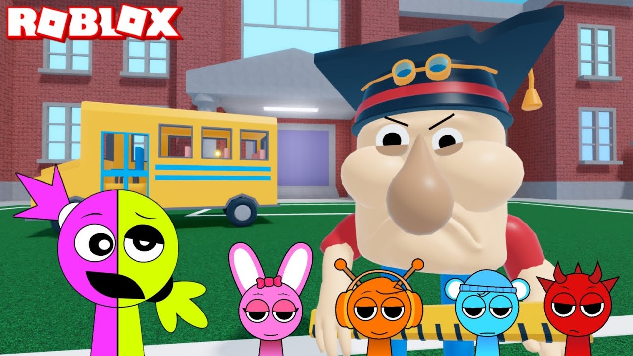 Sprunki Kiki Played Epic School Escape Obby in ROBLOX | Incredibox Sprunki | Gameplay