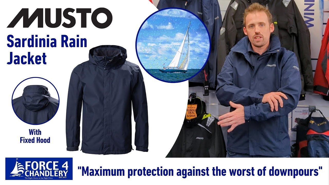 Musto Sardinia Rain Jacket - Features & Review. Maximum protection from the worst of downpours