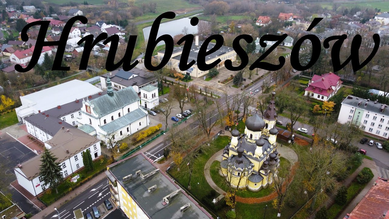 Hrubieszów z drona DJI 4k - Hrubieszów z lotu ptaka DJI 4k