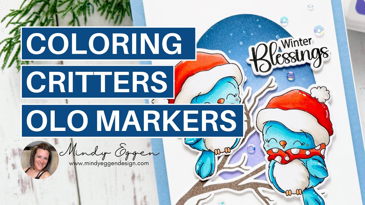 Winter Cards JUST GOT CUTER with Olo Markers! Gina K Designs