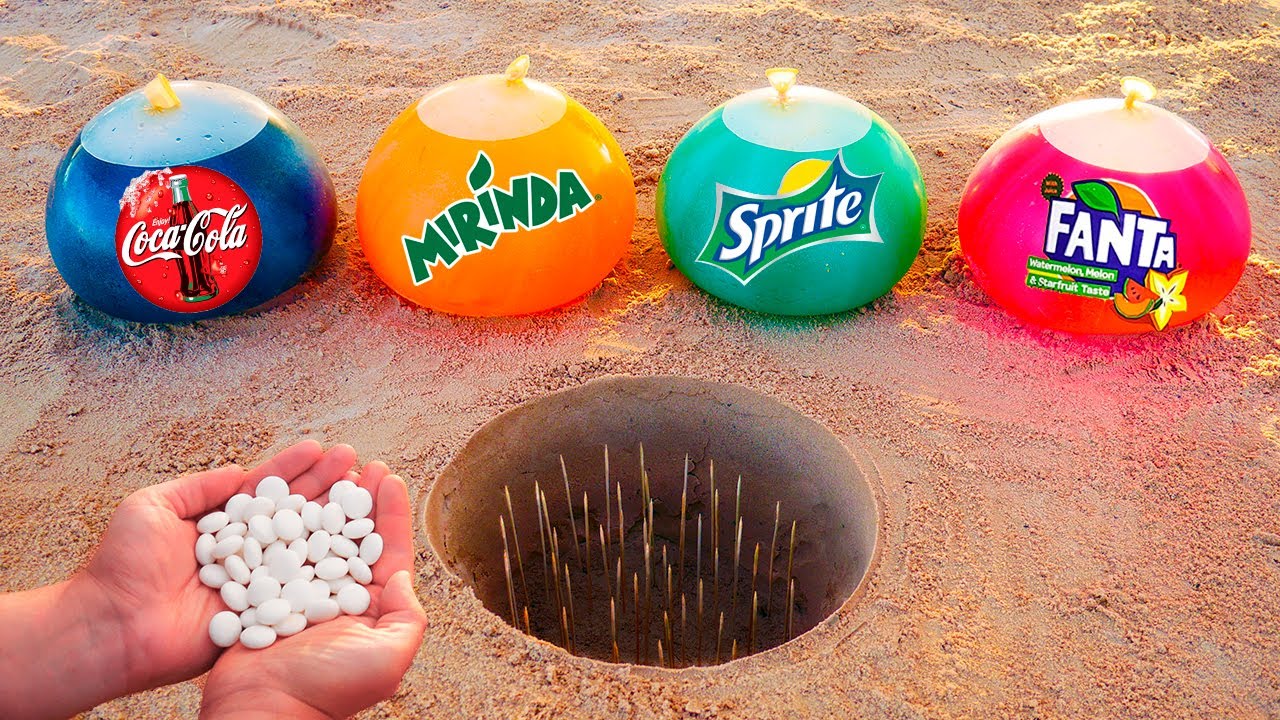 Кока Кола, Миринда, Спрайт, Фанта vs Ментос!
