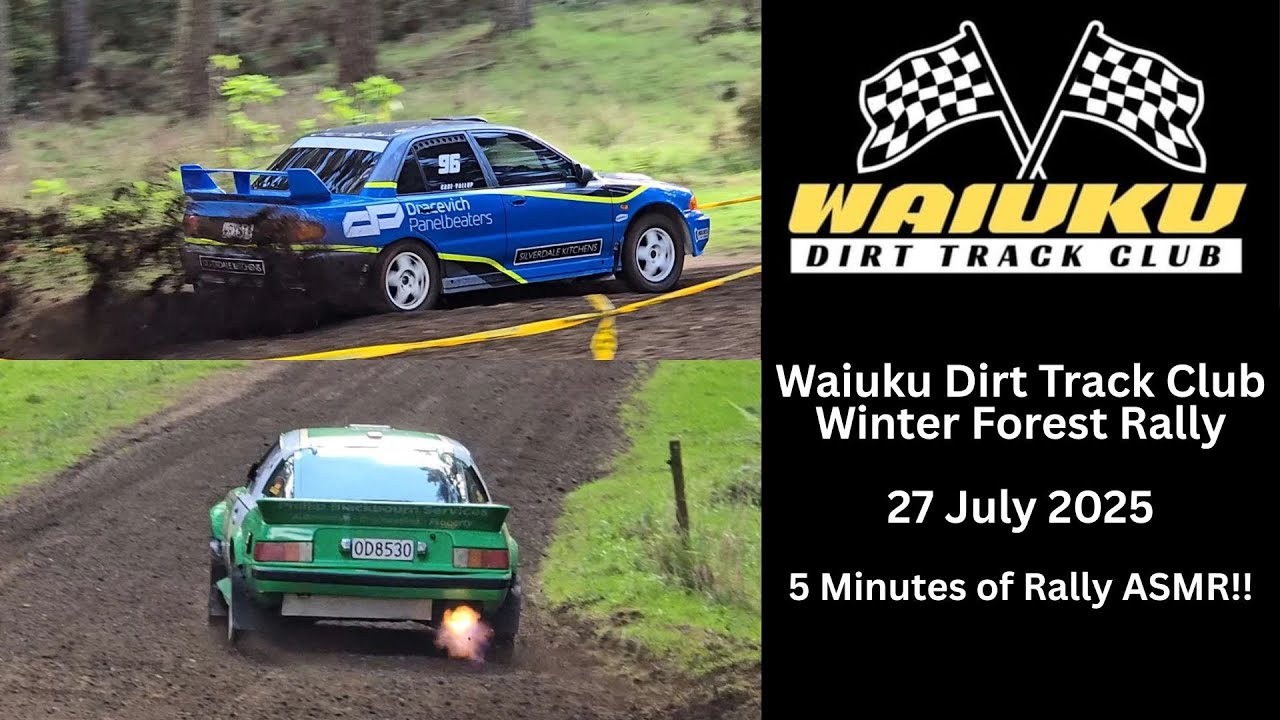 5 Minutes Of Rally ASMR - Waiuku Dirt Track Club Forest Rally (27 July 2025)
