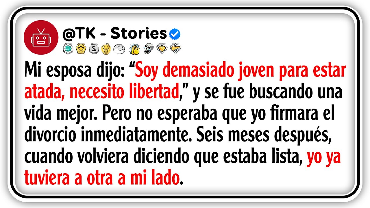 Mi esposa dijo: “Soy demasiado joven para estar atada, necesito libertad,” y se fue buscando una...
