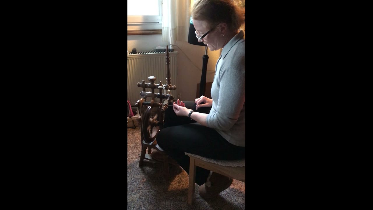 Моя самопрялка. Spinnrad Vorgarn