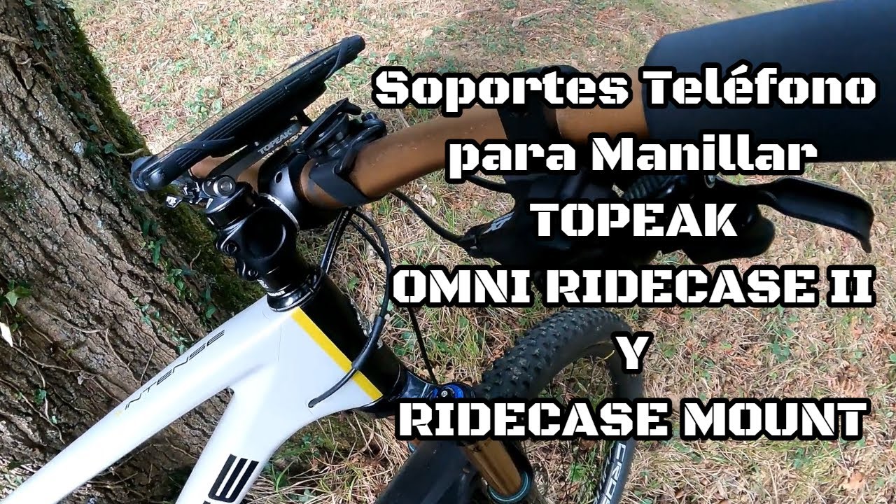 Soportes Teléfono para Manillar TOPEAK OMNI RIDECASE II y RIDECASE MOUNT.