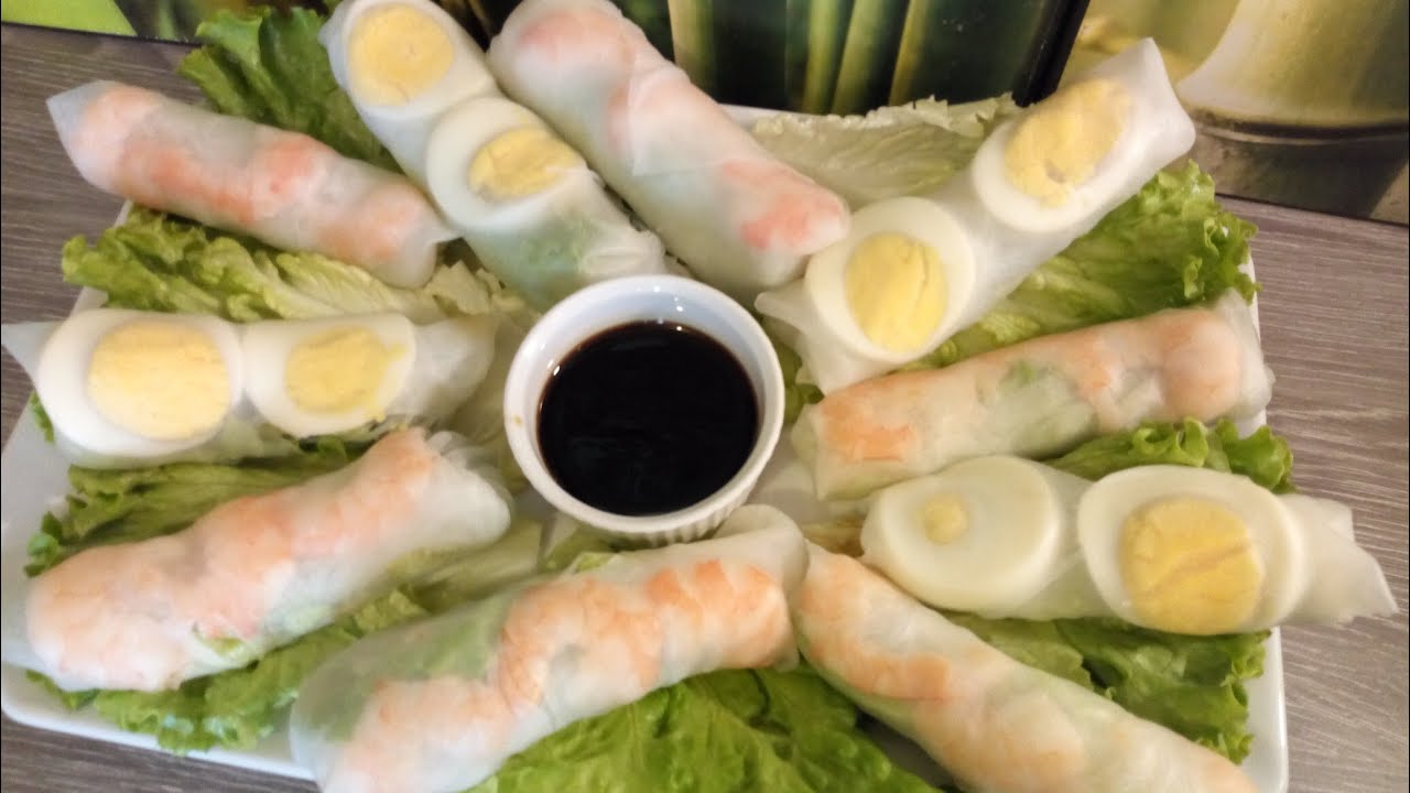 Rouleaux de Printemps/وصفة صيفية سهلة وسريعة التحظير