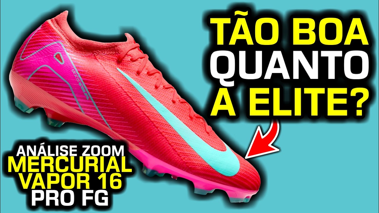 Tão boa quanto a Vapor 16 Elite? 🤔 - Análise chuteira campo Nike Zoom Mercurial Vapor 16 Pro FG