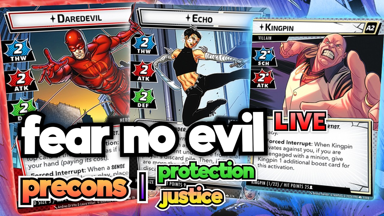 Fear No Evil Launch Day! - Unboxing and Daredevil and Echo Precons - Marvel Champions