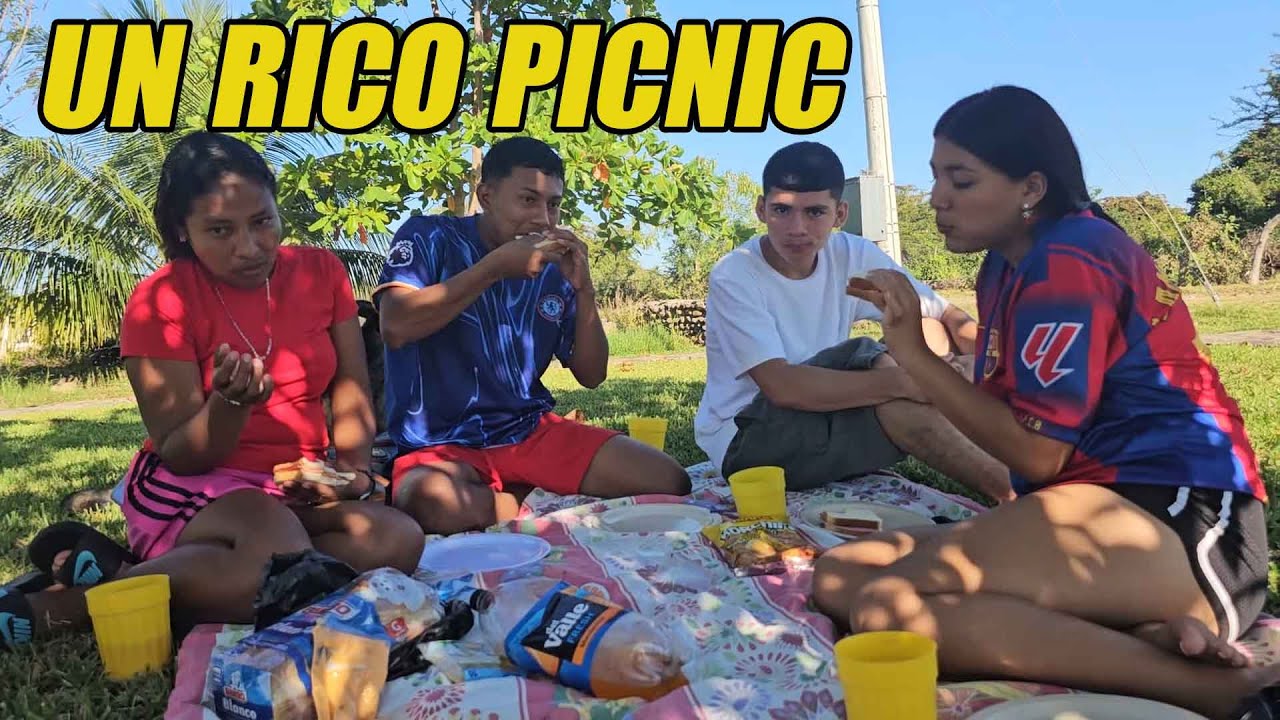 Un rico picnic al aire libre.