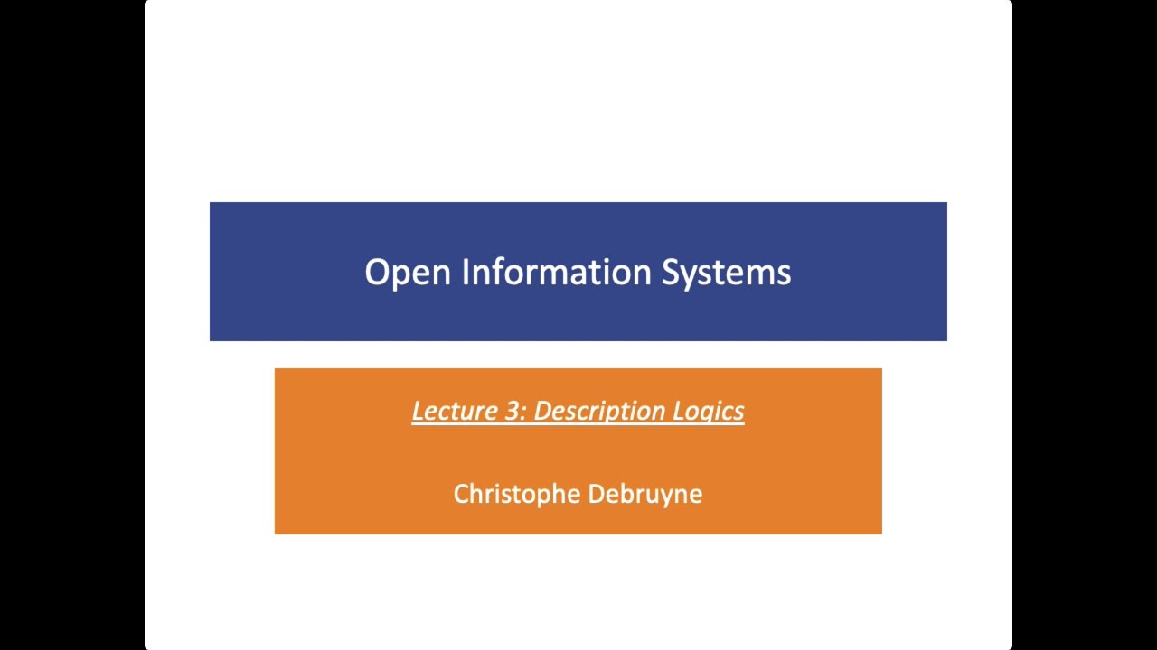 Lecture 03: Description Logics
